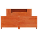 vidaXL viaszbarna tömör fenyőfa ágy matrac nélkül 140 x 190 cm