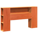 vidaXL viaszbarna tömör fenyőfa ágy matrac nélkül 140 x 190 cm