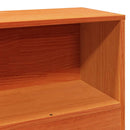 vidaXL viaszbarna tömör fenyőfa ágy matrac nélkül 100 x 200 cm