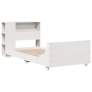 vidaXL fehér tömör fenyőfa ágy matrac nélkül 75 x 190 cm