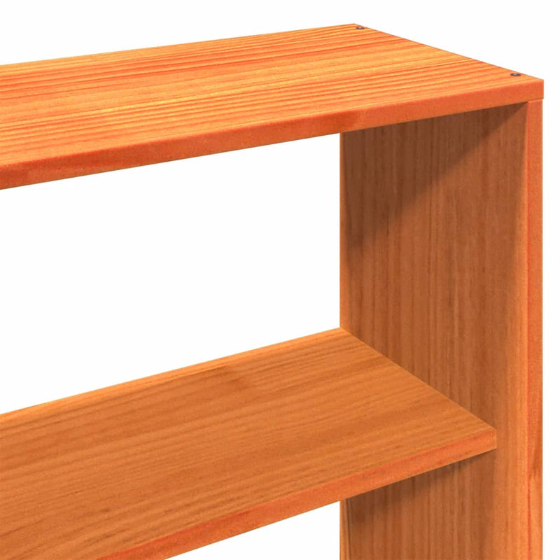 vidaXL viaszbarna tömör fenyőfa ágy matrac nélkül 200 x 200 cm