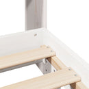 vidaXL fehér tömör fenyőfa ágy matrac nélkül 180 x 200 cm