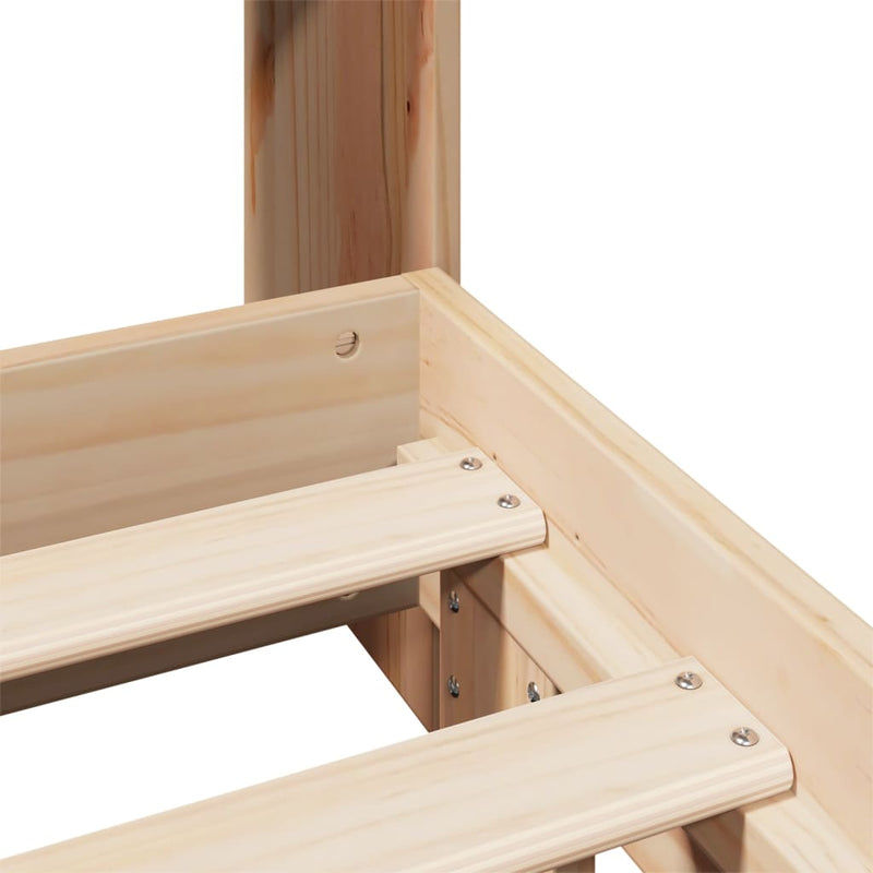 vidaXL tömör fenyőfa ágy matrac nélkül 140 x 200 cm