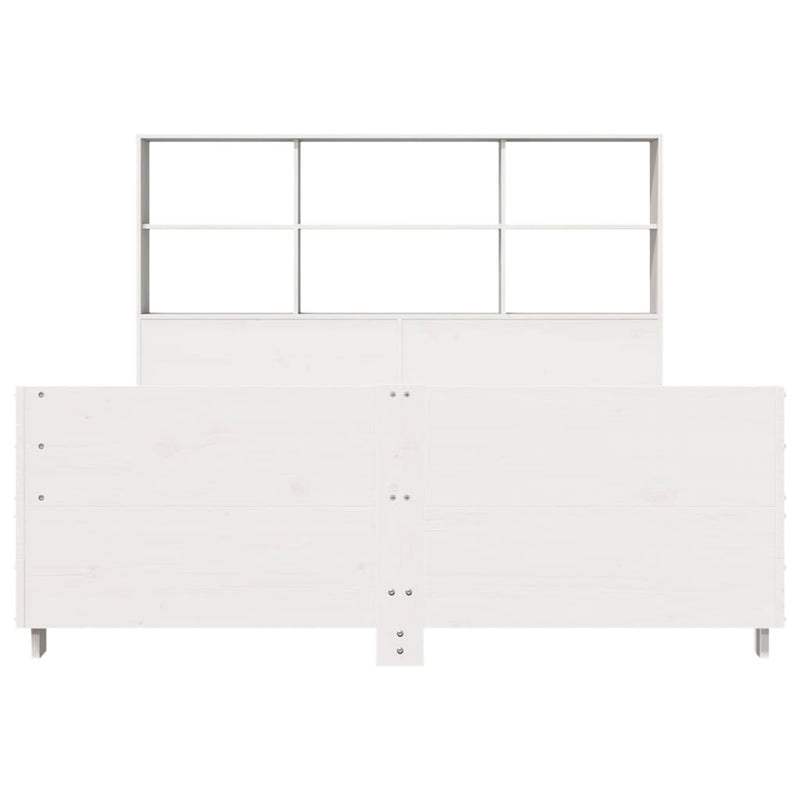 vidaXL fehér tömör fenyőfa ágy matrac nélkül 120 x 190 cm