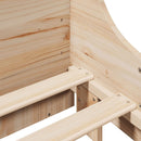 vidaXL tömör fenyőfa ágy matrac nélkül 200 x 200 cm