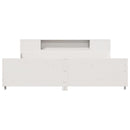 vidaXL fehér tömör fenyőfa ágy matrac nélkül 200 x 200 cm