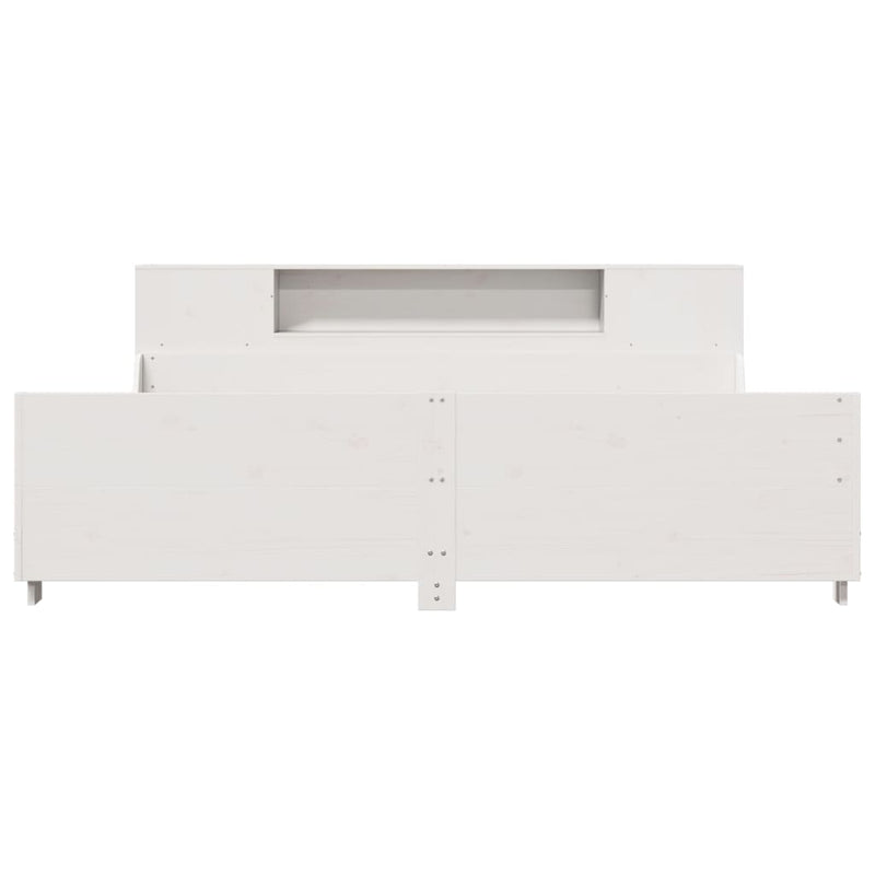 vidaXL fehér tömör fenyőfa ágy matrac nélkül 200 x 200 cm