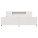 vidaXL fehér tömör fenyőfa ágy matrac nélkül 180 x 200 cm