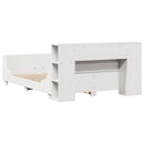 vidaXL fehér tömör fenyőfa ágy matrac nélkül 160 x 200 cm