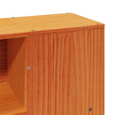 vidaXL viaszbarna tömör fenyőfa ágy matrac nélkül 160 x 200 cm