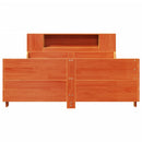 vidaXL viaszbarna tömör fenyőfa ágy matrac nélkül 150 x 200 cm