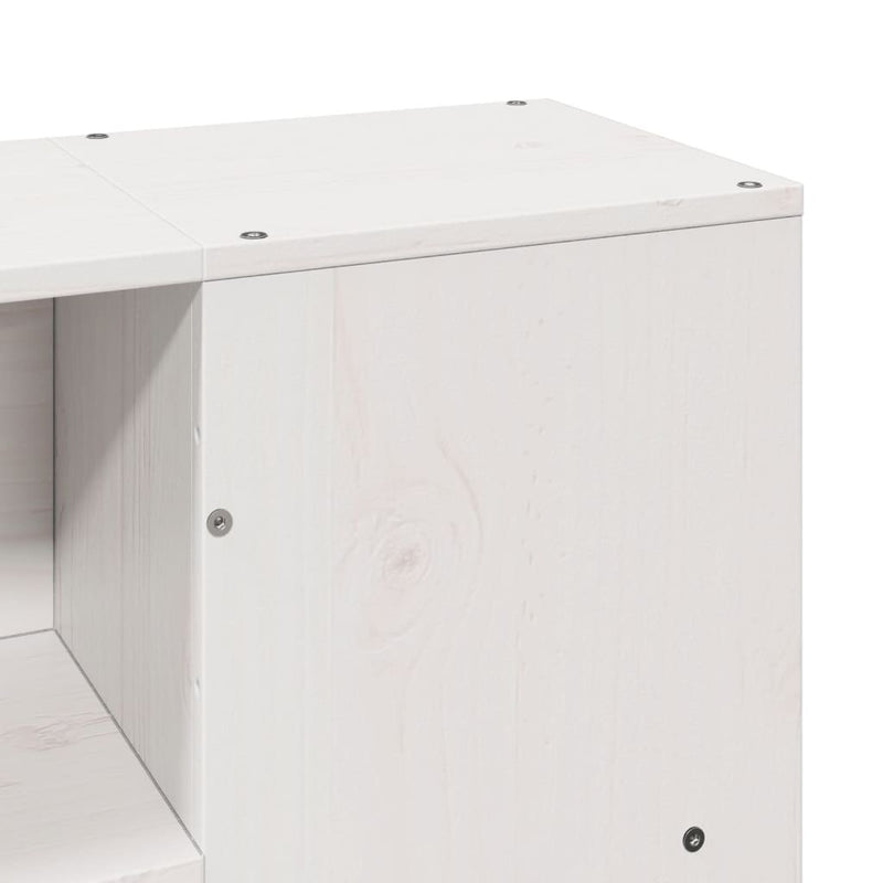 vidaXL fehér tömör fenyőfa ágy matrac nélkül 120 x 200 cm