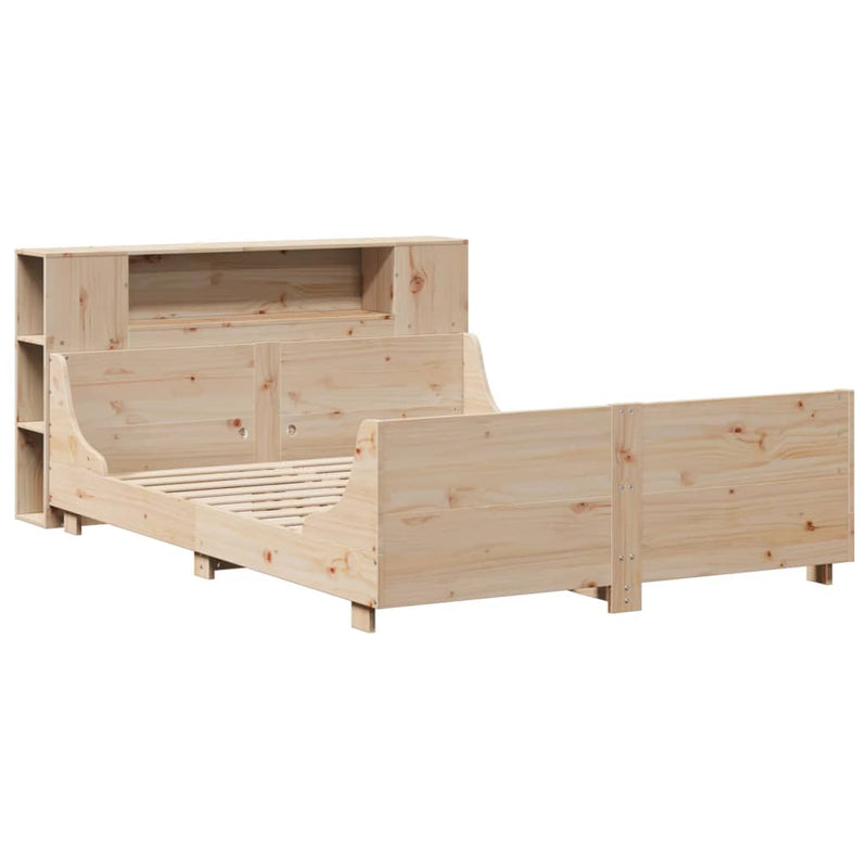 vidaXL tömör fenyőfa ágy matrac nélkül 140 x 190 cm