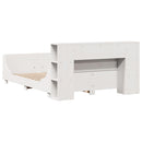 vidaXL fehér tömör fenyőfa ágy matrac nélkül 140x190 cm