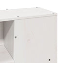 vidaXL fehér tömör fenyőfa ágy matrac nélkül 140x190 cm