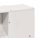 vidaXL fehér tömör fenyőfa ágy matrac nélkül 135 x 190 cm