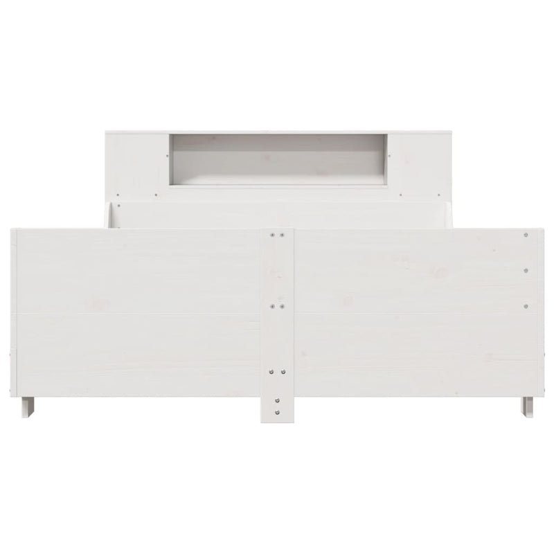 vidaXL fehér tömör fenyőfa ágy matrac nélkül 120 x 190 cm