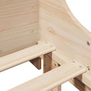 vidaXL tömör fenyőfa ágy matrac nélkül 100 x 200 cm