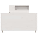 vidaXL fehér tömör fenyőfa ágy matrac nélkül 100 x 200 cm