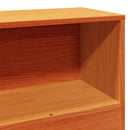 vidaXL viaszbarna tömör fenyőfa ágy matrac nélkül 100 x 200 cm