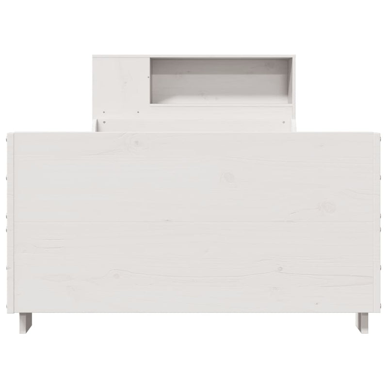 vidaXL fehér tömör fenyőfa ágy matrac nélkül 75 x 190 cm