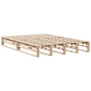 vidaXL tömör fa könyvespolcos ágy matrac nélkül 150 x 200 cm