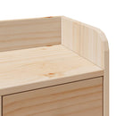 vidaXL tömör fenyőfa könyvespolcos ágy matrac nélkül 90 x 200 cm