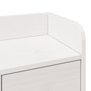 vidaXL fehér tömör fenyőfa könyvespolcos ágy matrac nélkül 140x200 cm