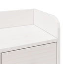 vidaXL fehér tömör fenyőfa könyvespolcos ágy matrac nélkül 75 x 190 cm