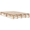 vidaXL tömör fenyőfa könyvespolcos ágy matrac nélkül 135 x 190 cm
