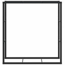 vidaXL fekete acél tűzifatároló 110x30x116 cm