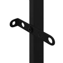 vidaXL tűzifa állvány Fekete 50x30x209 cm acél