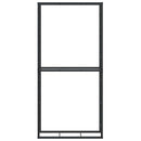 vidaXL tűzifa állvány Fekete 100x30x209 cm Acél
