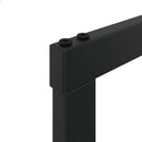 vidaXL tűzifa állvány Fekete 100x30x209 cm Acél