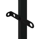 vidaXL tűzifa állvány Fekete 100x30x209 cm Acél