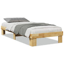 vidaXL ágykeret matrac nélkül 75x190 cm tömör fa tölgyfa