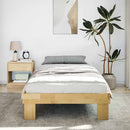 vidaXL ágykeret matrac nélkül 75x190 cm tömör fa tölgyfa