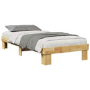 vidaXL ágykeret matrac nélkül 75x190 cm tömör fa tölgyfa