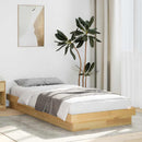 vidaXL ágykeret matrac nélkül 100x200 cm tömör tölgyfa