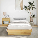 vidaXL ágykeret matrac nélkül 75x190 cm tömör tölgyfa