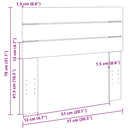 vidaXL fejtámla 75 cm tömör fa tölgyfa