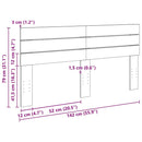 vidaXL tömör tölgyfa fejtámla 140 cm