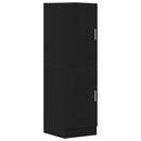 vidaXL 2 részes fekete szerelt fa Konyhai szekrénygarnitúrák