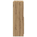 vidaXL 2 részes kézműves tölgy szerelt fa konyhaszekrény garnitúra