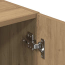 vidaXL 2 részes kézműves tölgy szerelt fa konyhaszekrény garnitúra