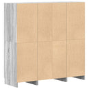 vidaXL 3 részes szürke sonoma színű konyhaszekrény garnitúra