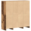 vidaXL 3 részes antik fa szerelt fa konyhaszekrény garnitúra