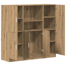 vidaXL 3 részes kézműves tölgy szerelt fa konyhaszekrény garnitúra