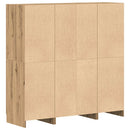 vidaXL 3 részes kézműves tölgy szerelt fa konyhaszekrény garnitúra