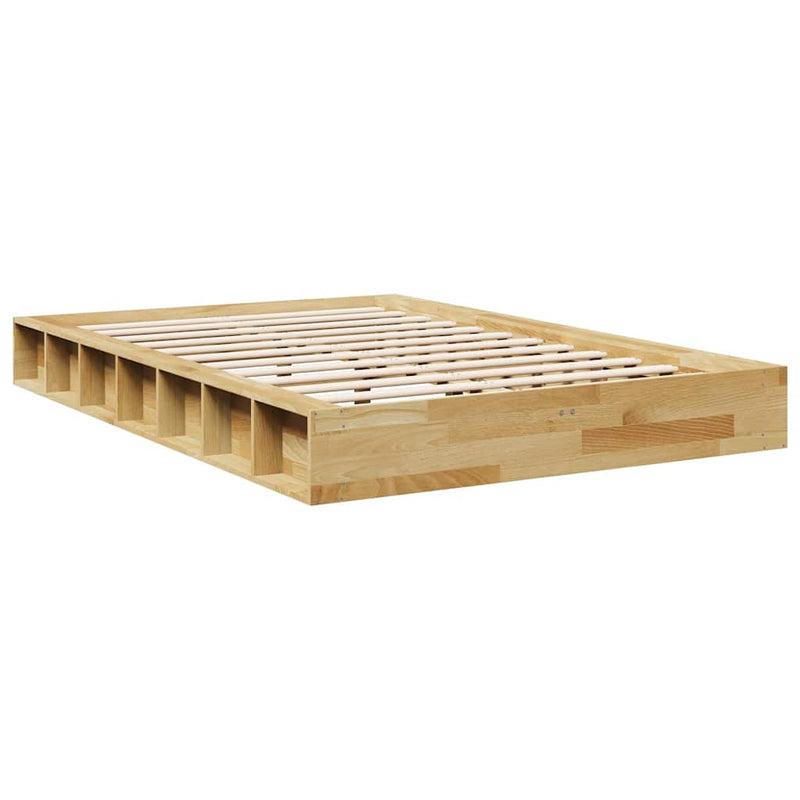 vidaXL ágykeret matrac nélkül 120x200 cm tömör fa tölgyfa